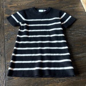 Zara Kids Dress with Black and White Stripes